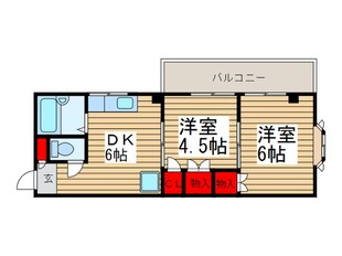 マウント．ビレツヂ１の物件間取画像